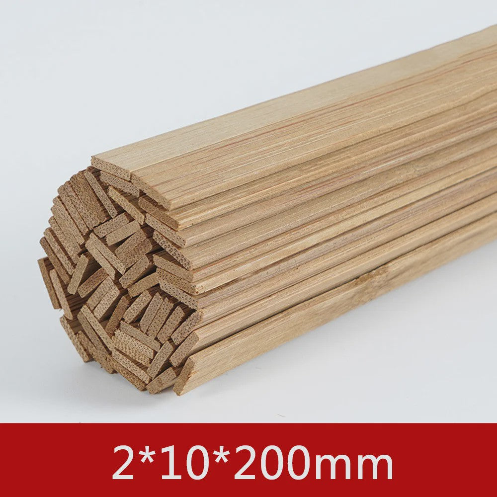Bamboe Houten Stokjes - DIY Bouwmodel Materiaal voor Ambachten, Meubels en Lantaarns