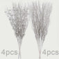 8x Glitter Bessen Takken - Kerstdecoratie & Feestaccessoires