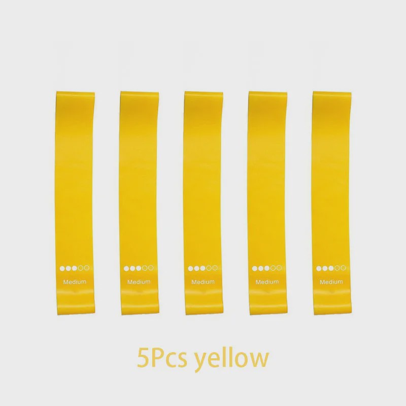 Set Weerstandsbanden Fitness - 5 Stuks TPE Elastische Loop Bands voor Krachttraining, Yoga & Gym