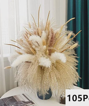Natuurlijk Pampas Gras Boeket - Gedroogde Bloemen voor Boho Woondecoratie & Bruiloft