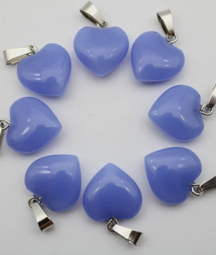 30x Natuursteen Hart Hangers (Amethist/Kwarts/Agaat) - DIY Sieraden Maken
