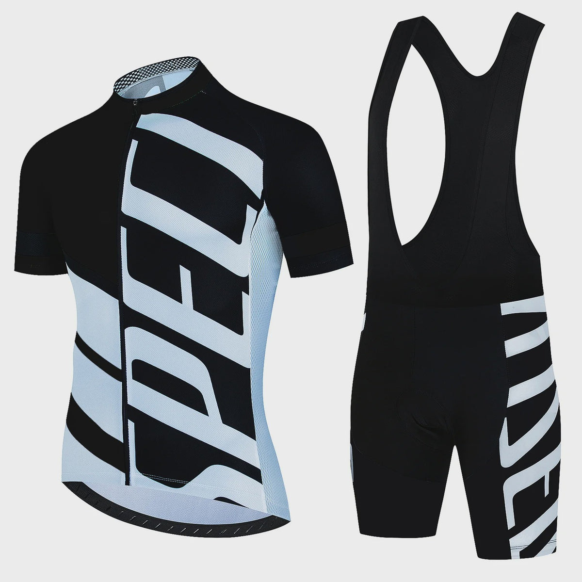 Professionele Fietskleding Set Heren - Zomer MTB Shirt & Bib Shorts