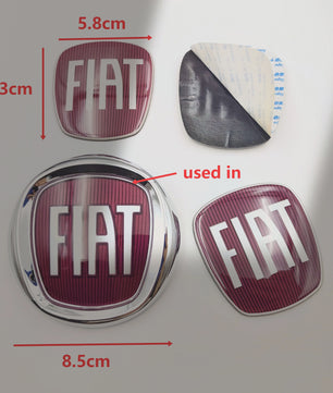 Fiat Embleem / Logo Badge voor Grille, Motorkap, Kofferbak - Diverse Maten