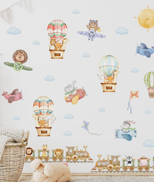 Schattige Bosdieren Muurstickers voor Kinderkamer, Babykamer & Peuterdecoratie - Vinyl Behang