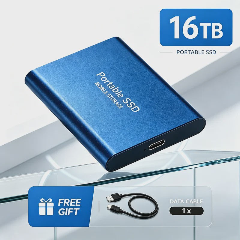 Snelle Externe SSD 1TB/2TB USB 3.1 - Compacte Mobiele Opslag voor PC & Mac