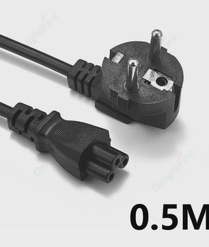 EU Stroomkabel IEC320 C5 - 0.5m, 1.2m of 5m - Voor Laptops, PC's, Monitoren & Meer