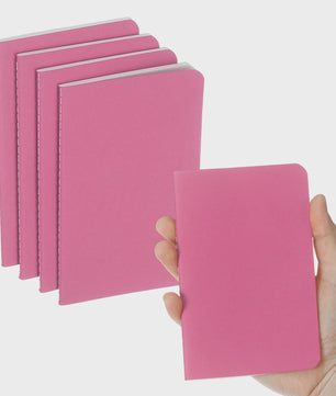 Set van 4/6 Mini A6 Notitieboekjes - Kraft Paper, Gelinieerd, Draagbaar Memo Pad