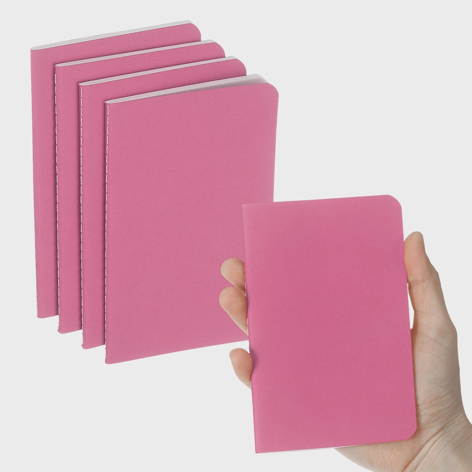 Set van 4/6 Mini A6 Notitieboekjes - Kraft Paper, Gelinieerd, Draagbaar Memo Pad