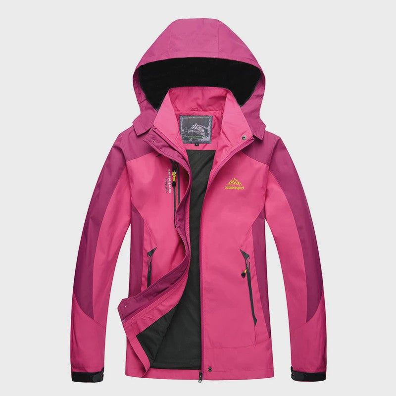 Dames Waterdichte Outdoor Jas - Winddicht & Ademend voor Wandelen, Kamperen & Reizen
