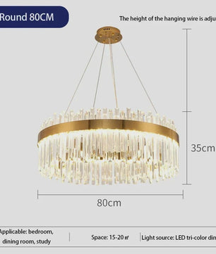 Moderne Kristallen Plafond Hanglamp Goud - Luxe Verlichting voor Woonkamer & Eettafel