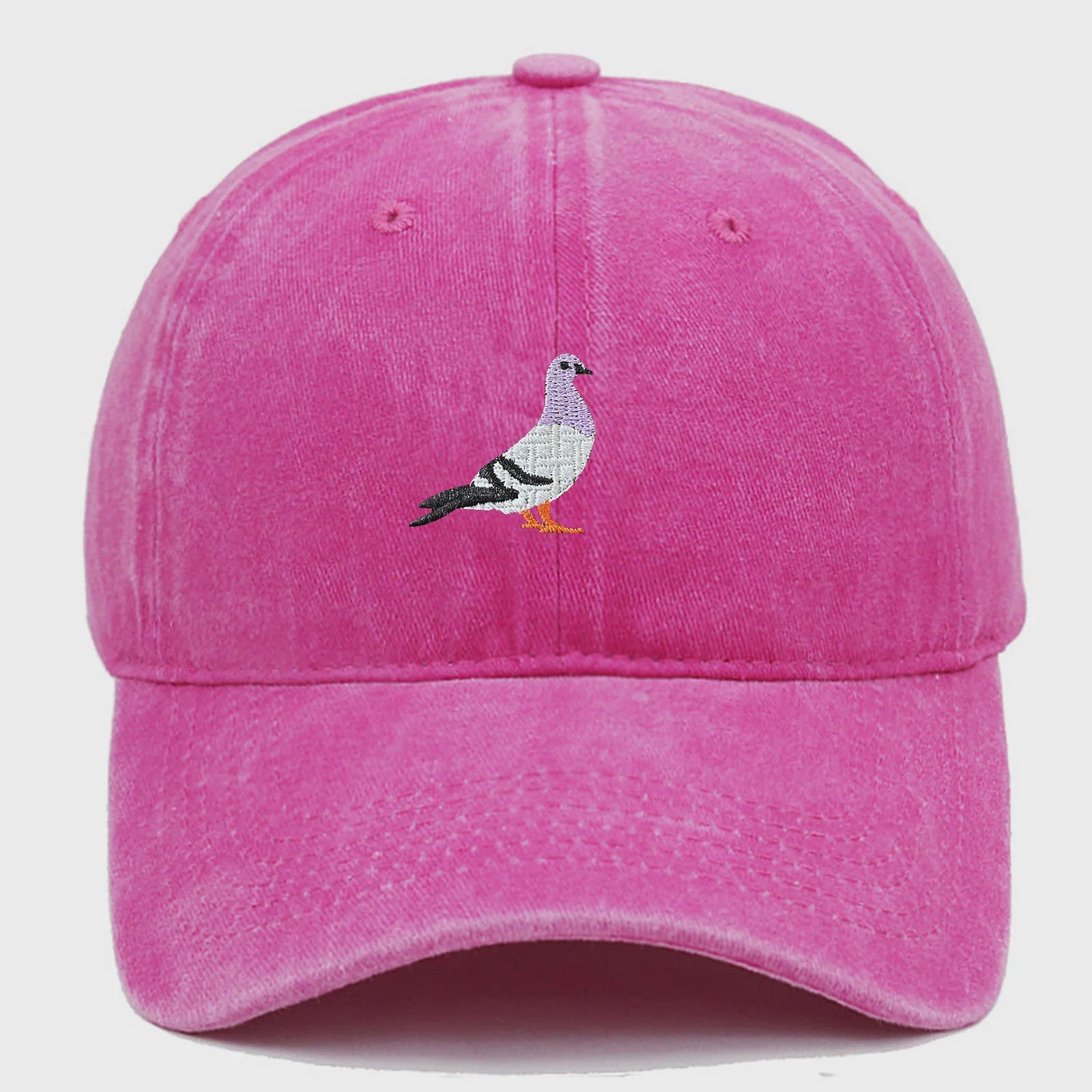 Baseballpet met Duivenborduring - Casual Mode voor Alle Seizoenen