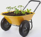 Stevige 2-wiel kruiwagen voor tuin en buiten â€“ 120 kg capaciteit, ijzeren bak & kunststof