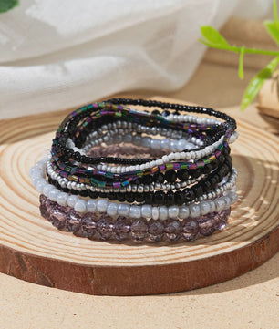 Set van 10 Bohemia Kralen Armbanden - Zomerse Stijl & Strand Vakantie Sieraden