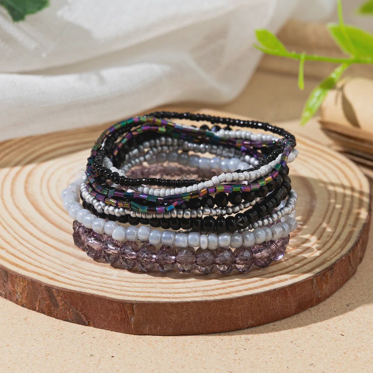 Set van 10 Bohemia Kralen Armbanden - Zomerse Stijl & Strand Vakantie Sieraden