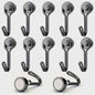 Krachtige Zwarte Magnetische Haken - Heavy Duty Ophanghaken met Sterke Magneet