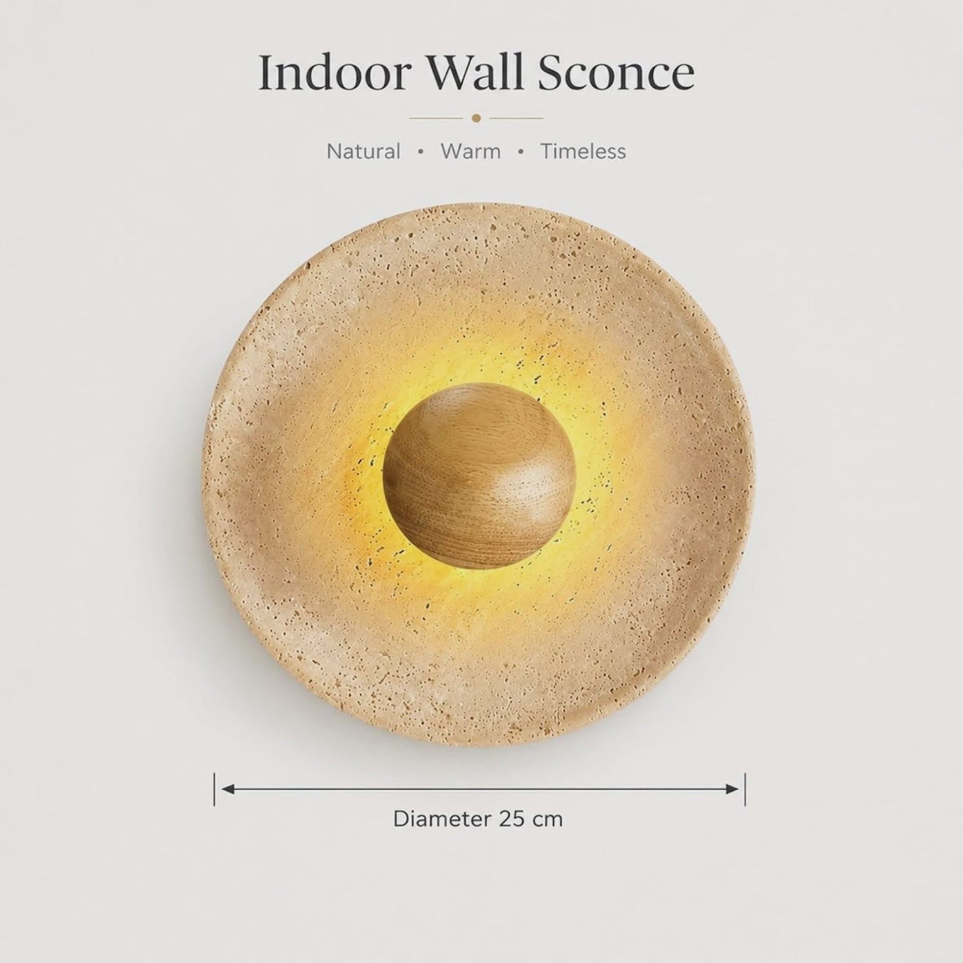 Nordic Wabi-Sabi Wandlamp Rond - Sfeervolle Resin Sconce voor Woonkamer & Slaapkamer
