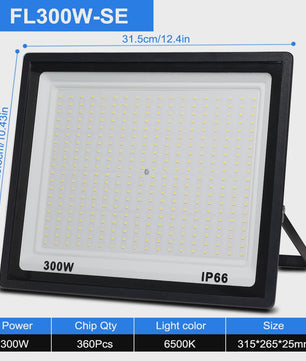 Krachtige LED Floodlight 50W-300W IP66 Waterdicht - Koel Wit 6500K