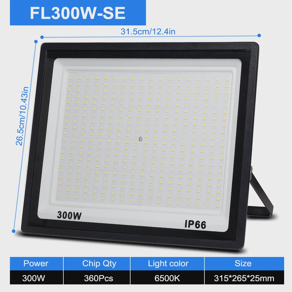 Krachtige LED Floodlight 50W-300W IP66 Waterdicht - Koel Wit 6500K