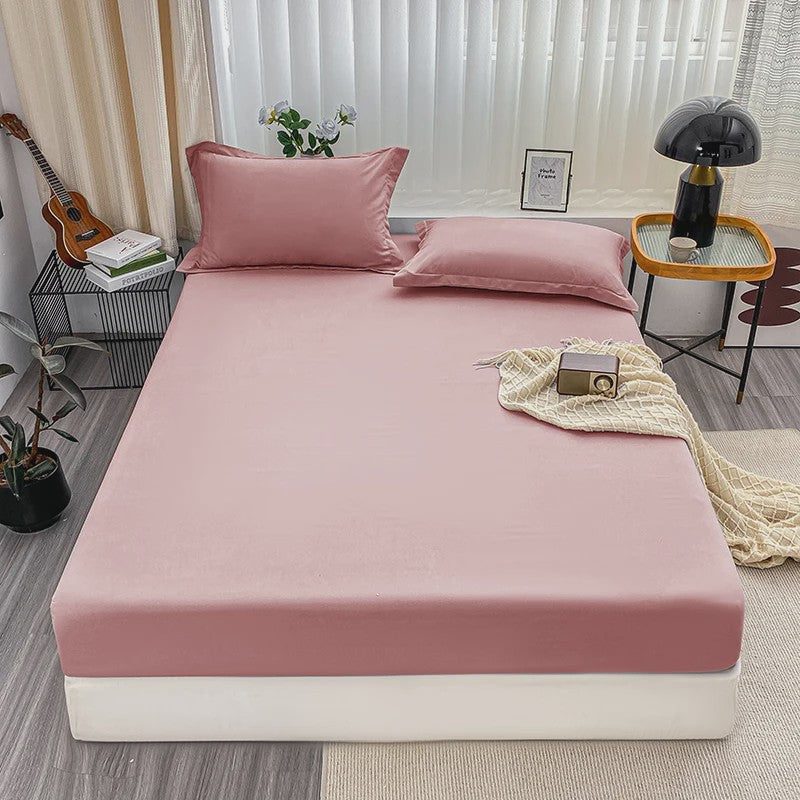 Hoeslaken met Elastische Band - Effen Kleur, Antislip & Verstelbaar voor Alle Bedden
