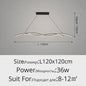 Moderne LED Plafondlamp Golvend Design - Zwart/Wit - Hotel, Restaurant, Bar