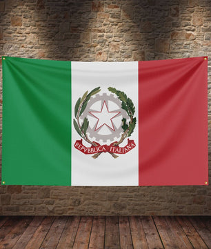 Italiaanse Vlag Wanddecoratie - Enkelzijdig Bedrukt
