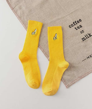 Grappige Heren Sokken met Food Prints: Avocado, Friet, Burger, Bier & Meer | Harajuku Stijl