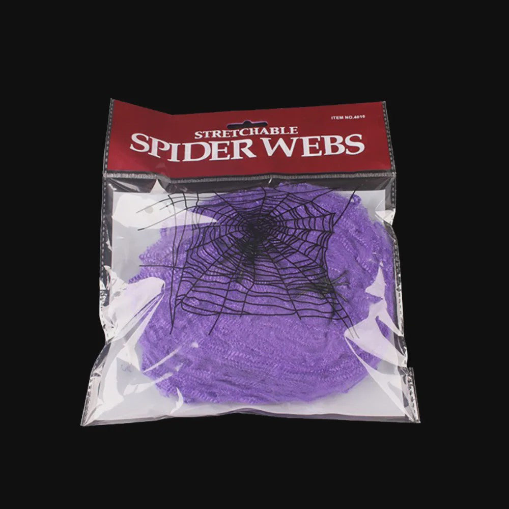 Halloween Spinnenweb Decoratie met Spinnen - Creëer een Griezelige Sfeer