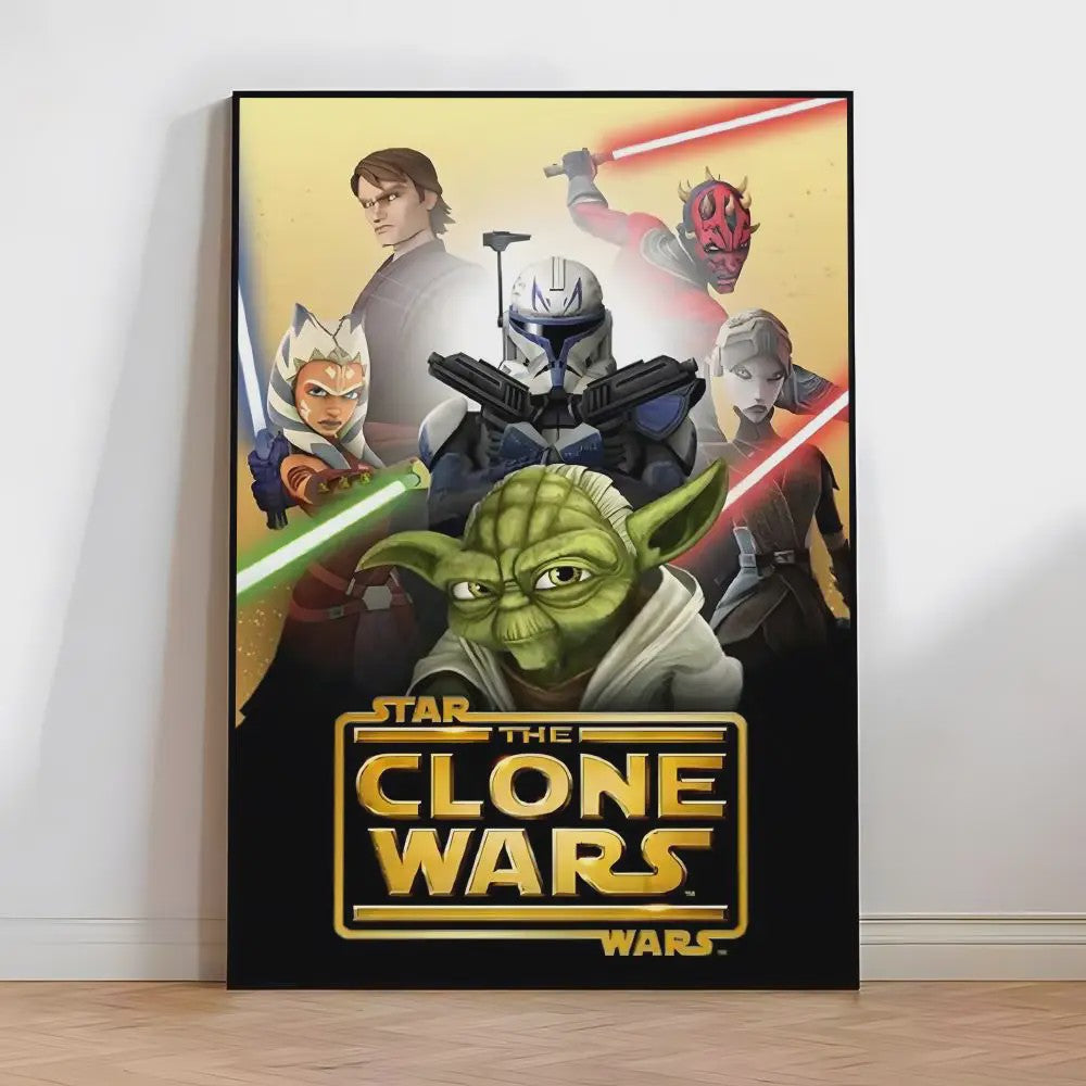 Star Wars Yuda Schilderij - HD Canvas Muurdecoratie voor Woonkamer & Bar