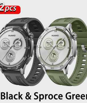 22mm Nylon & Siliconen Horlogeband voor Huawei Watch GT/Pro (46mm)