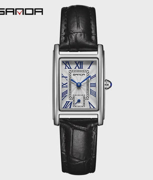 SANDA 1116 Elegante Dameshorloge Rechthoekig - Waterdicht & Stijlvol