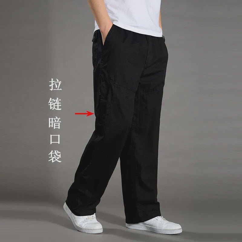 Herfst/Lente Heren Cargo Werkbroek Katoen - Casual Jogger & Klimbroek - Grote Maten tot 6XL
