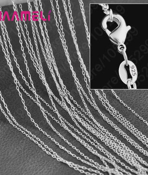 10x 925 Sterling Zilveren Collier Kettingen Set - 40-76 cm - Met Karabijnsluiting
