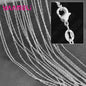 10x 925 Sterling Zilveren Collier Kettingen Set - 40-76 cm - Met Karabijnsluiting