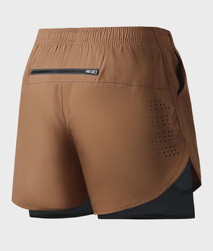 Heren Sportshorts Dubbellaags - Sneldrogend & Comfortabel voor Fitness en Hardlopen
