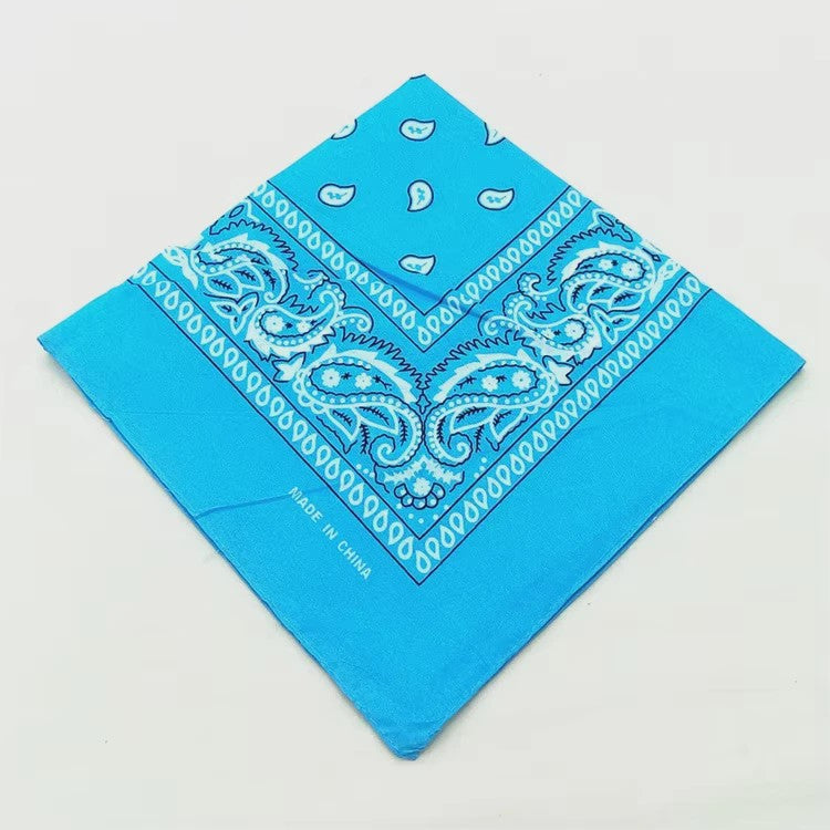 Modieuze Katoenen Bandana Sjaal 54x54cm - Paisley Print voor Dames & Heren