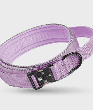 Tactische Hondenhalsband: Verstelbaar Nylon met Controlehandvat & Stevige Gesp