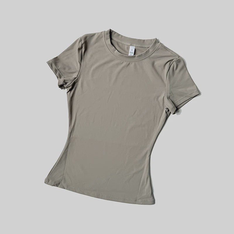 Seamless Sport Top Dames Korte Mouw - Yoga, Fitness & Running