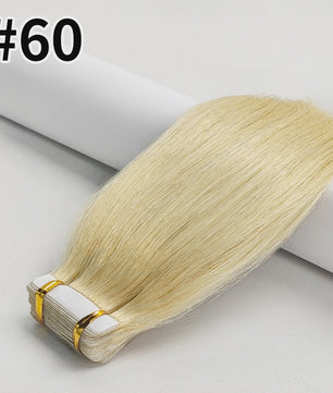 Remy Tape-in Hair Extensions - 100% Echt Menselijk Haar, Natuurlijk Zwart, Naadloos