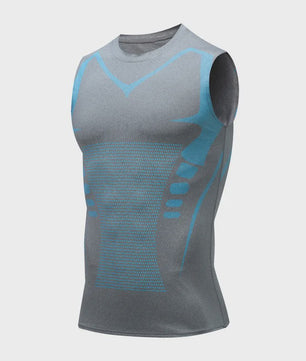 Heren Sneldrogende Ademende Tanktop - Mouwloos Sportshirt voor Fitness & Zomer Basislaag