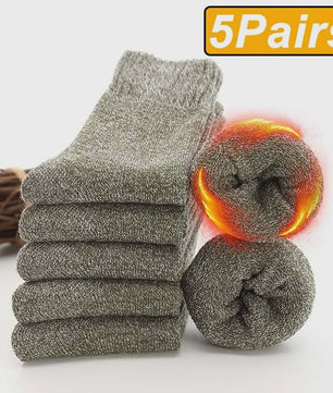 5 Paar Super Dikke Thermosokken Heren & Dames - Winter Warm & Anti-Koud