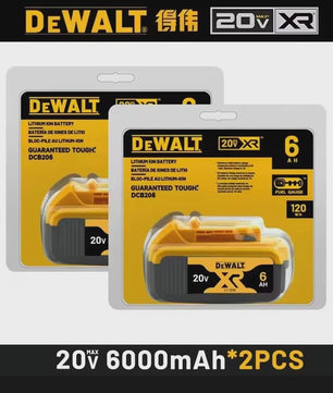 DeWalt 20V MAX XR 6.0Ah Lithium Accu - DCB206 - Snel Opladen