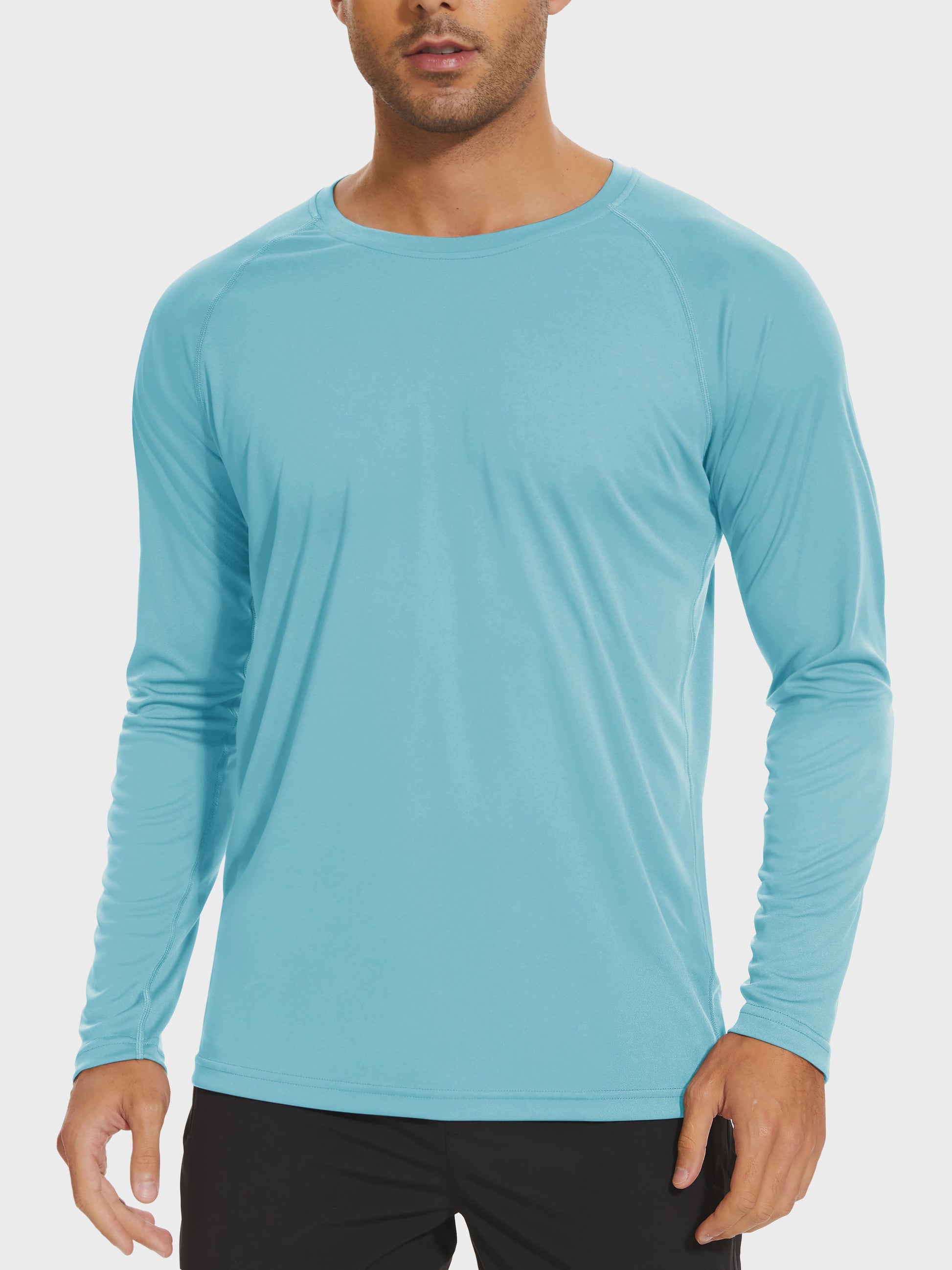 TACVASEN Heren UV-Bescherming T-shirt Lange Mouw - UPF 50+ Sneldrogend & Ademend
