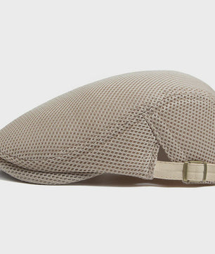 Ademende Mesh Pet - Vintage Flat Cap / Newsboy Cap voor Dames en Heren