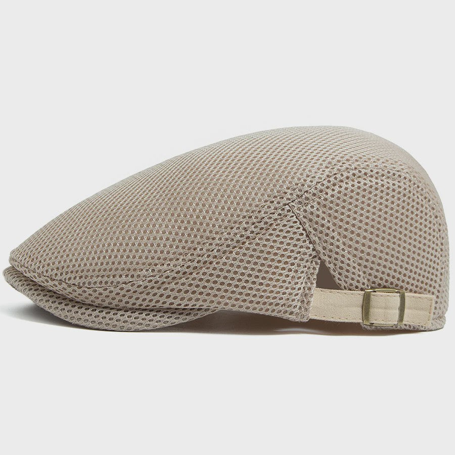 Ademende Mesh Pet - Vintage Flat Cap / Newsboy Cap voor Dames en Heren