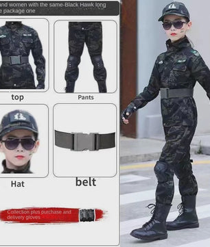 Kinder Special Forces Camouflage Trainingspak - Zwarte Adelaar