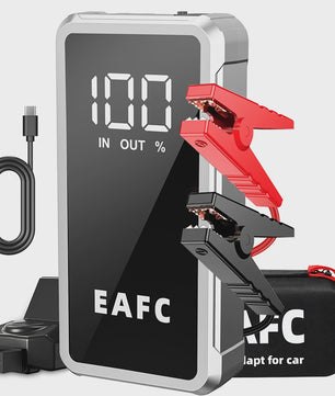 EAFC 4000A Draagbare Jump Starter & Powerbank - Noodstartapparaat met Slimme Klemmen