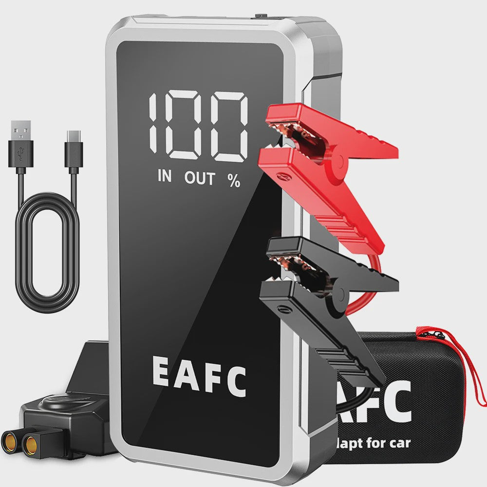 EAFC 4000A Draagbare Jump Starter & Powerbank - Noodstartapparaat met Slimme Klemmen
