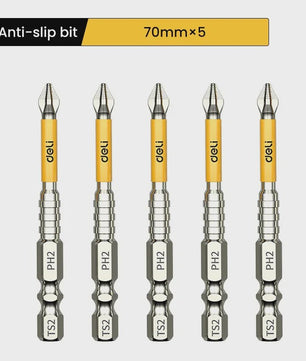 PH2 Magnetische Schroefbit Set - Anti-slip & Hoge Hardheid - Diverse Lengtes (25-150mm) - S2 Staal