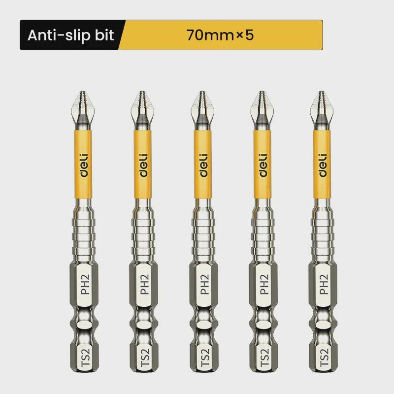 PH2 Magnetische Schroefbit Set - Anti-slip & Hoge Hardheid - Diverse Lengtes (25-150mm) - S2 Staal