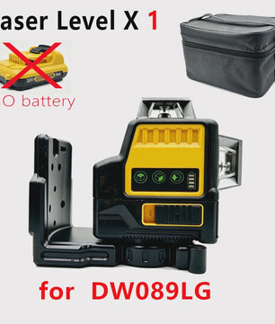 Professionele Groene Laserwaterpas DW089LG - 12 Lijnen, 360° Horizontaal/Verticaal